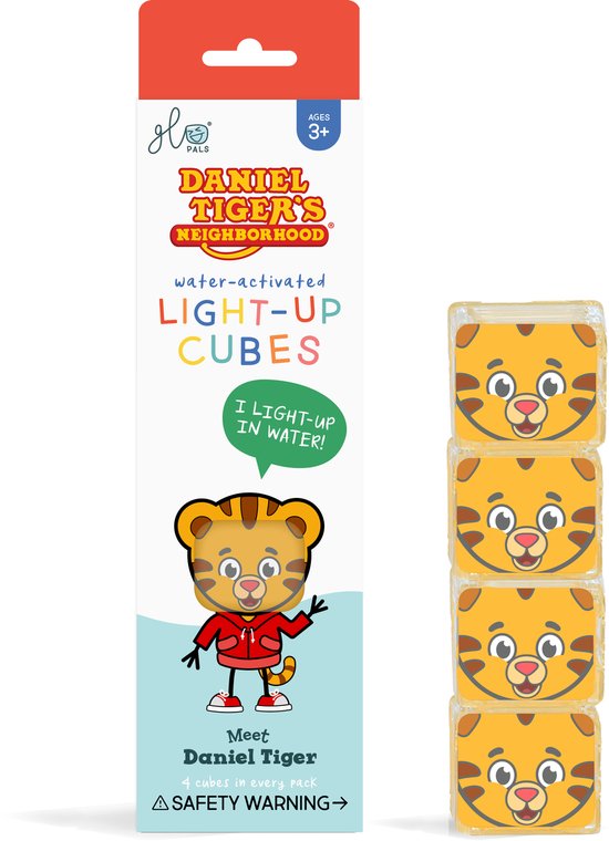 Glo Pals - Light Up Cubes 4 stuks - Daniel Tiger
