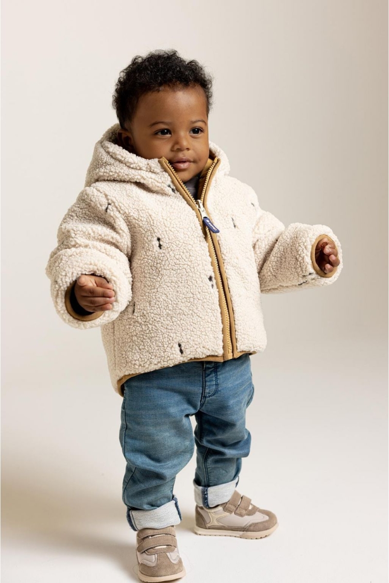 Noppies - Winterjas Ordway - Reversible - Minimal Pattern Med.blue