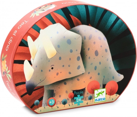 Djeco - Puzzel Teo de Dino - 24 Puzzelstukken
