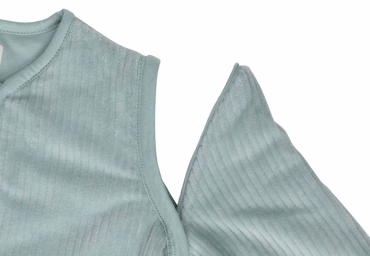 Jollein - Baby Slaapzak met Afritsbare Mouw - Rib Sea Green