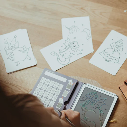 Kidywolf-Refill Extra kaarten met het thema “Once upon a time and Animals”