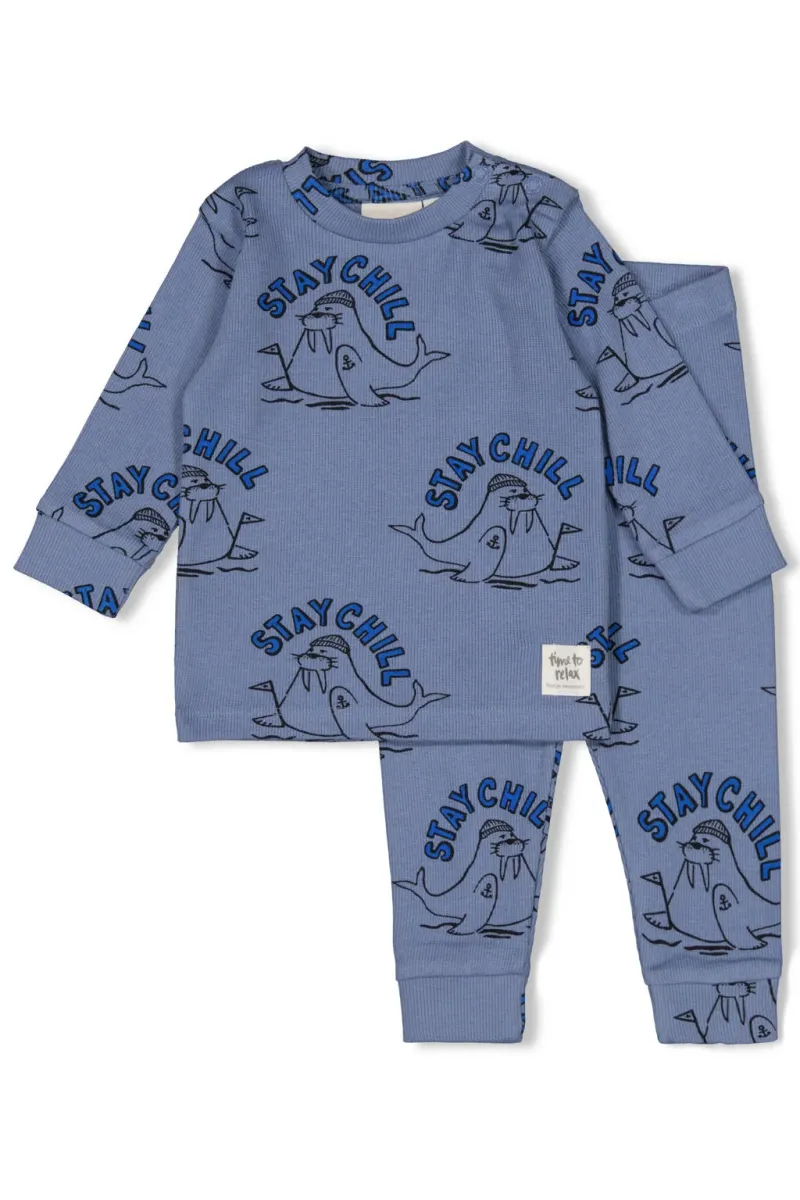 Feetje - Willy Walrus - Premium Sleepwear By Feetje - Blauw - maatje 56-86