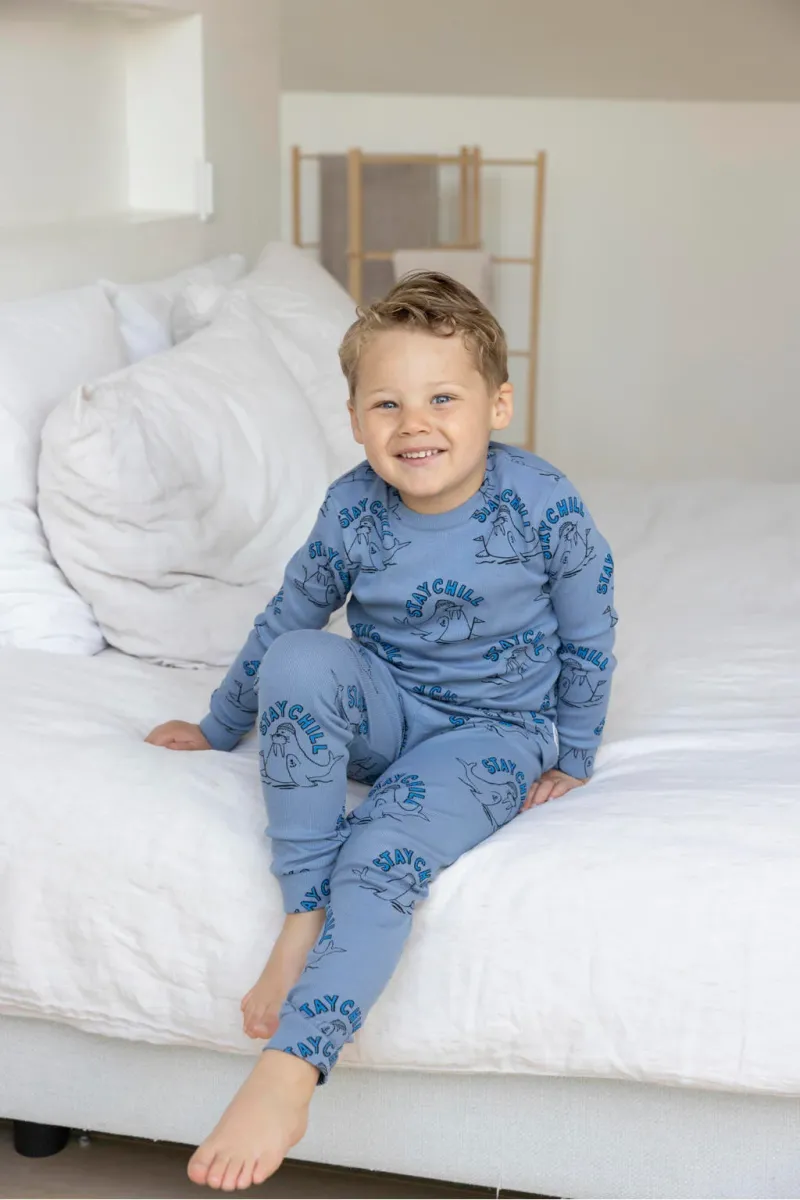 Feetje - Willy Walrus - Premium Sleepwear By Feetje - Blauw - maatje 56-86