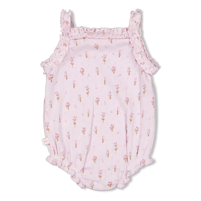 Feetje - Romper Pointelle Rib - Flower Ranch - Lila
