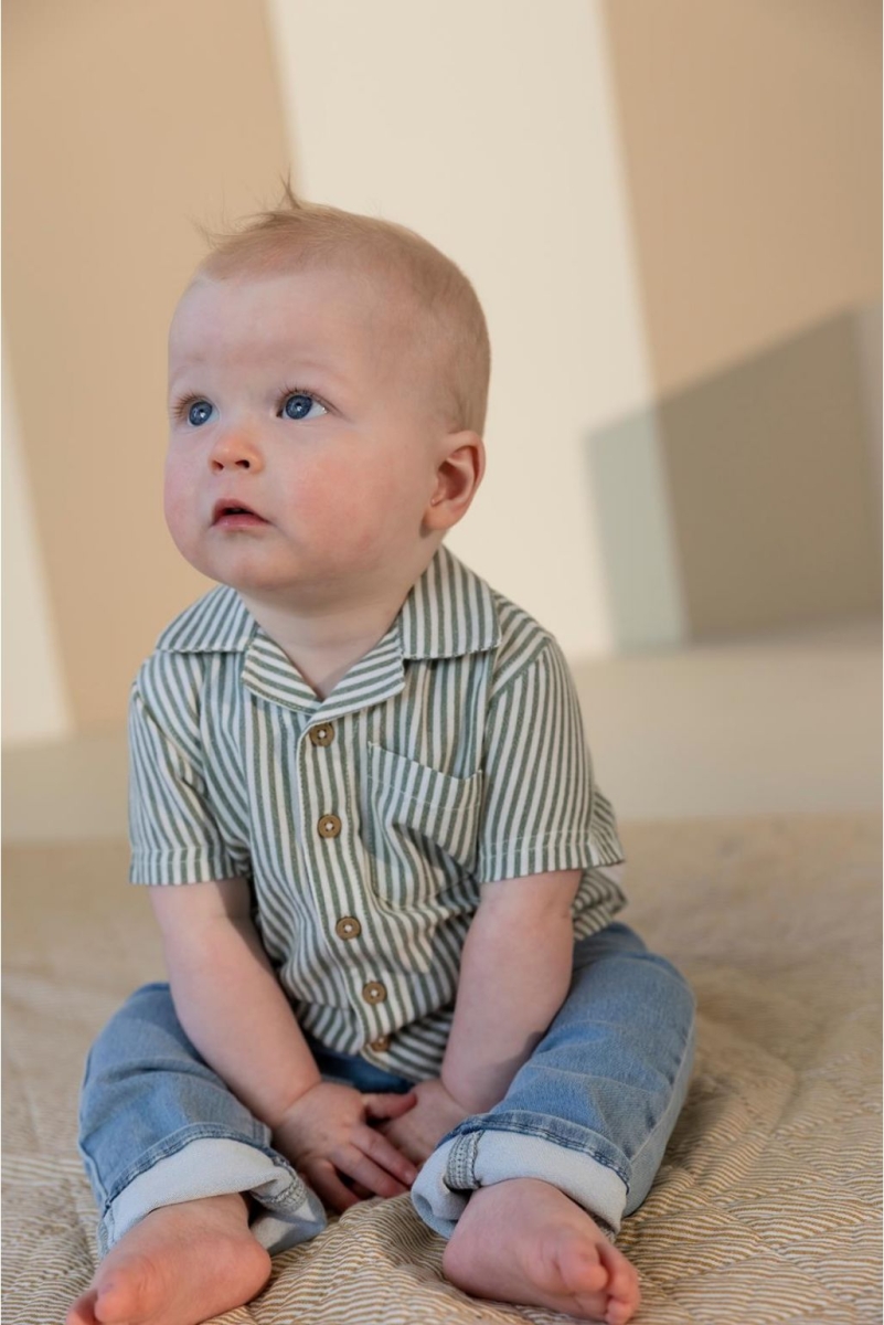 Noppies - Overhemd stripe - Laurel Wreath