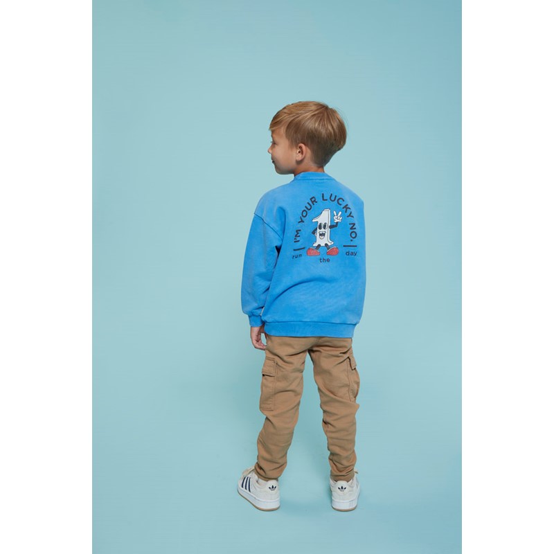 Sturdy - Sweater oversized Run the Day 015 Blauw