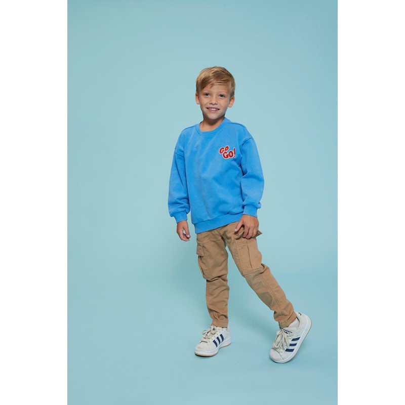 Sturdy - Sweater oversized Run the Day 015 Blauw