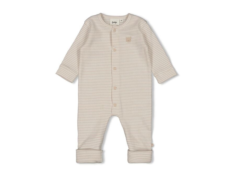 Feetje - Pak omslagvoet rib met streep - Honey Bear