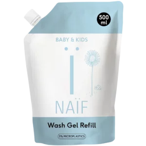 Naif - Reinigende Wasgel voor Baby & Kids - Navulpak 500ml