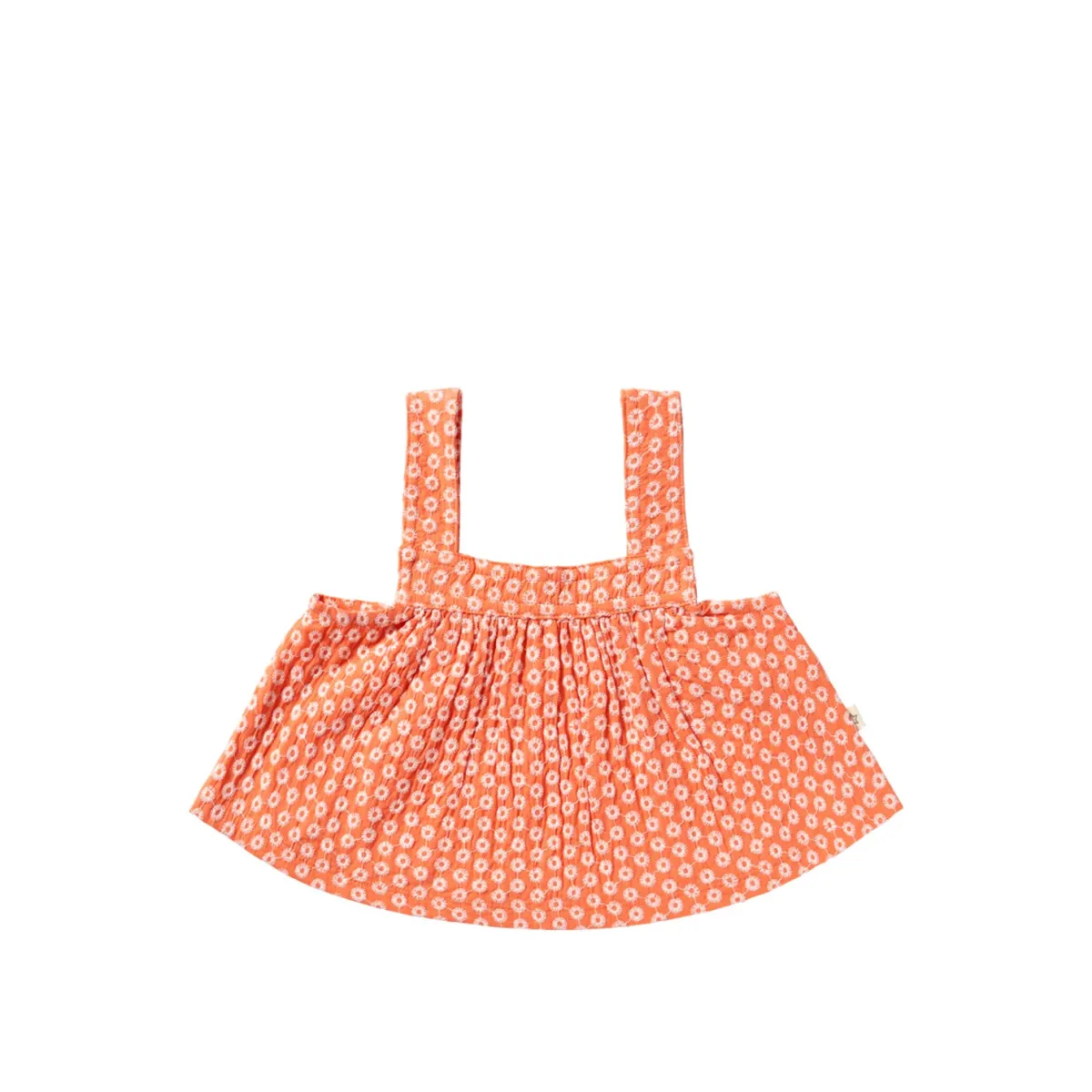 Your Wishes - Broderie - Summer Top - Coral