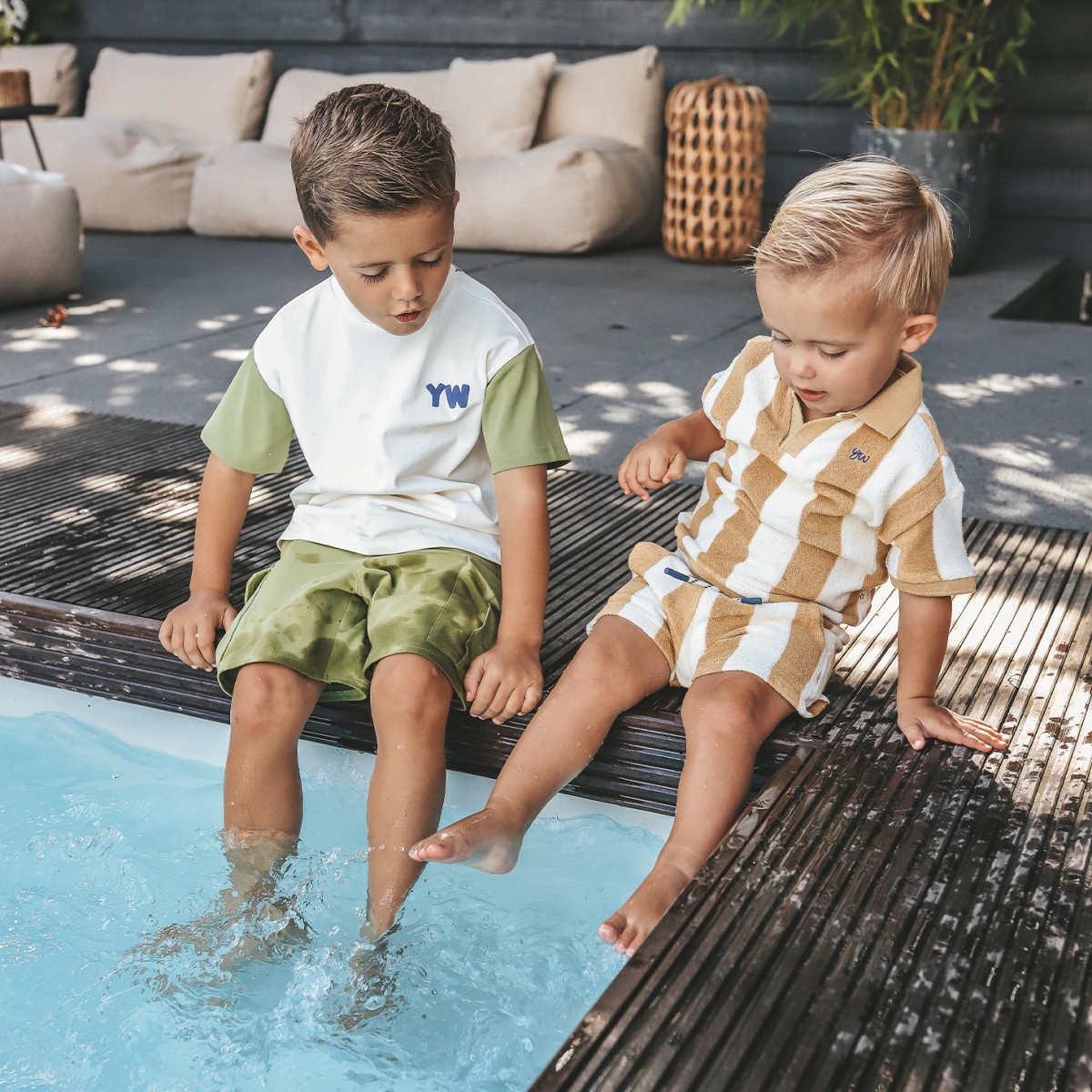 Your Wishes - Relaxed Shorts Bold Stripes - Multi Color