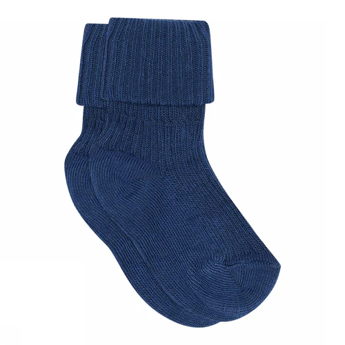 MP Denmark - Cotton Rib Baby Socks - True Blue