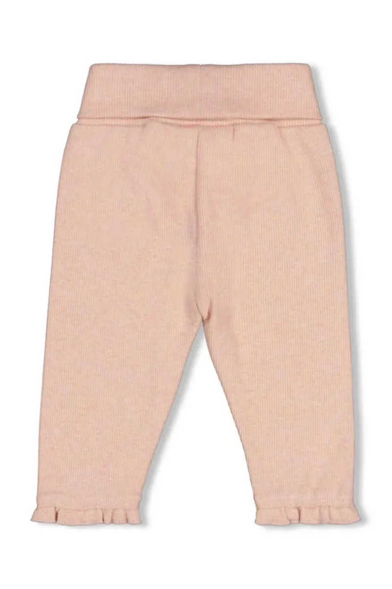 Feetje - Broek Rib Fall in Love - Roze Melange