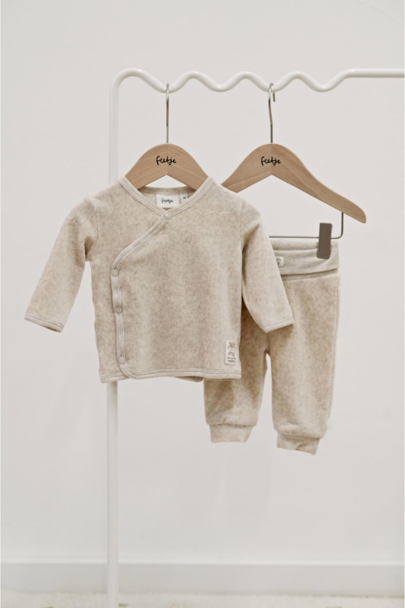 Feetje - Broek Velours Rib - The Cuddle Company - Taupe Melange