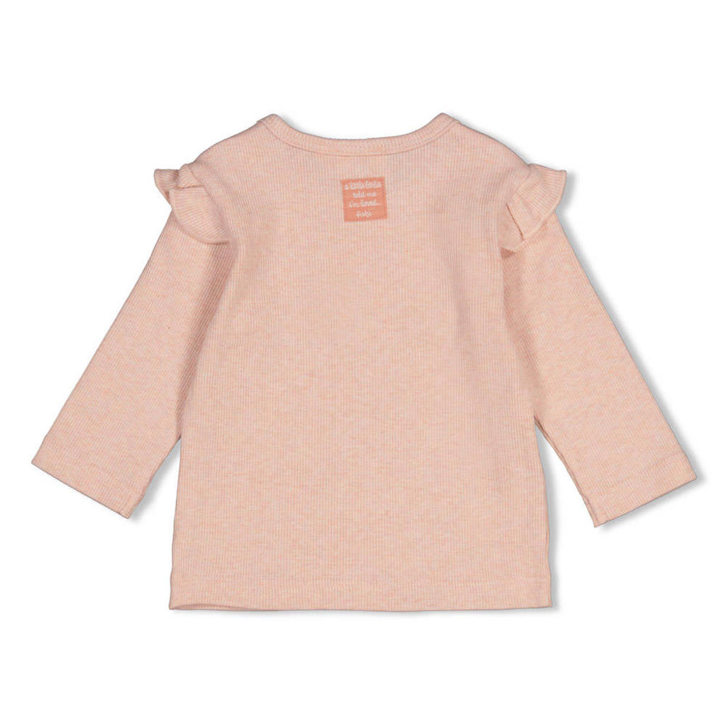 Feetje - Longsleeve Rib Fall in Love - Roze Melange