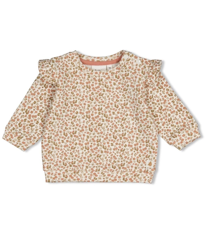Feetje - Sweater AOP - Fall in Love Offwhite