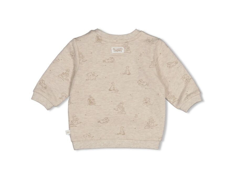 Feetje - Sweater AOP - The Cuddle Company - Taupe Melange