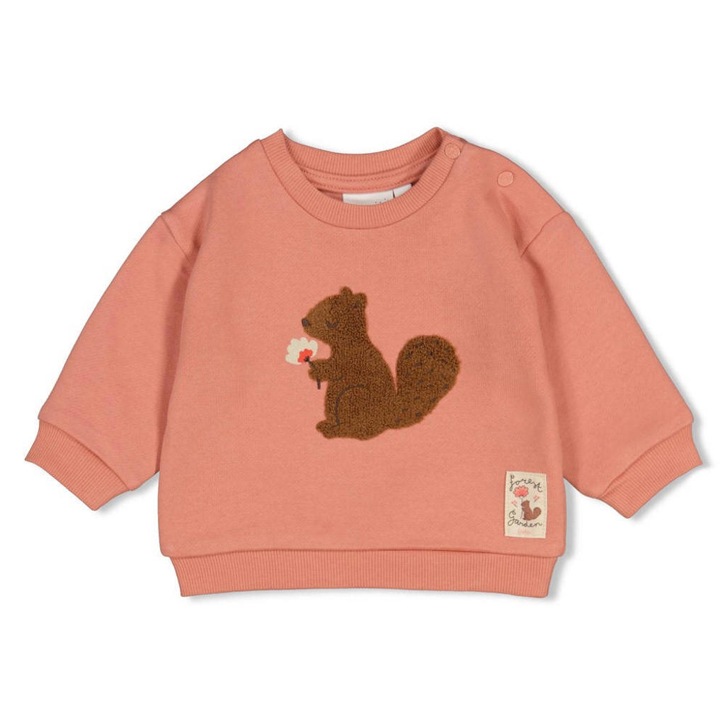 Feetje - Sweater Oversized Forest Garden - Roze