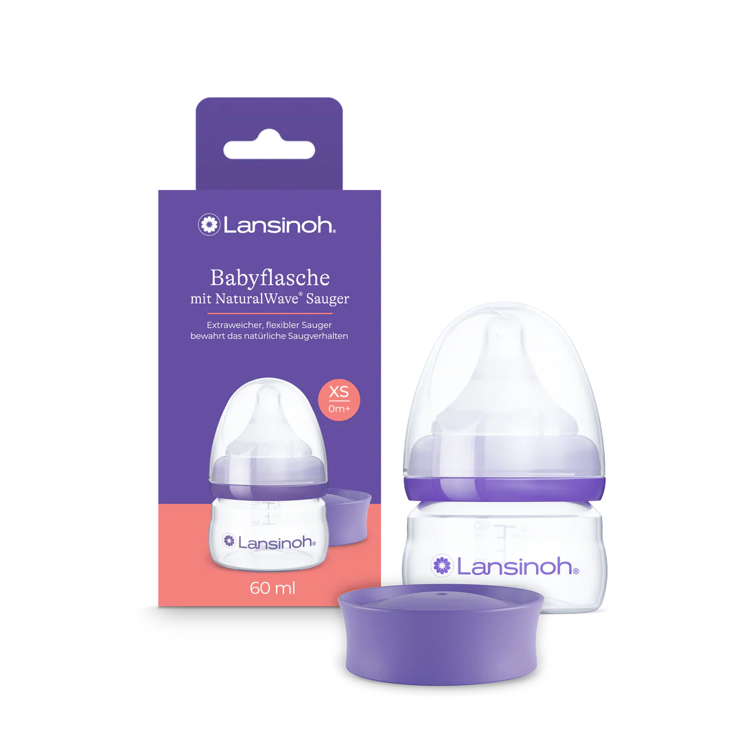 Lansinoh - Zuigfles 60 ml met dop