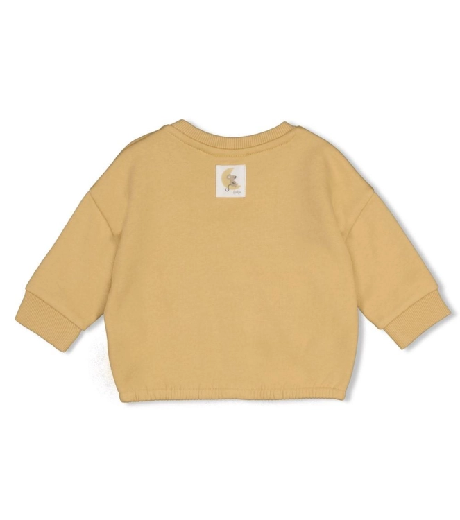 Feetje - Feetje Sweater boxy - Over the Moon for You Okergeel