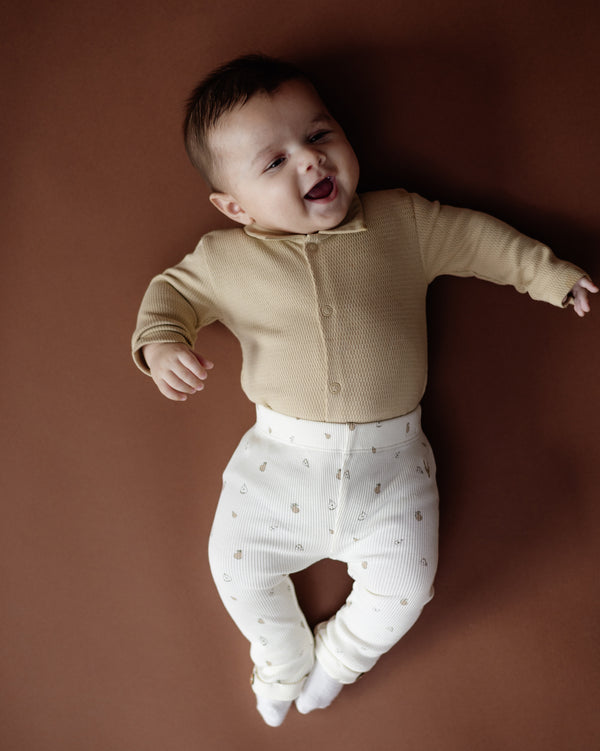Levv - Off-white broek met all-over print | AOP Sand Sketch