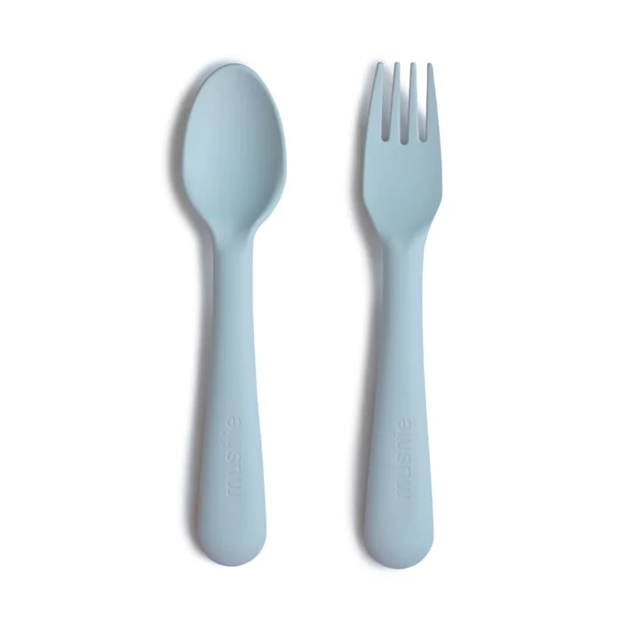 Mushie - Vork/Lepel Powder Blue