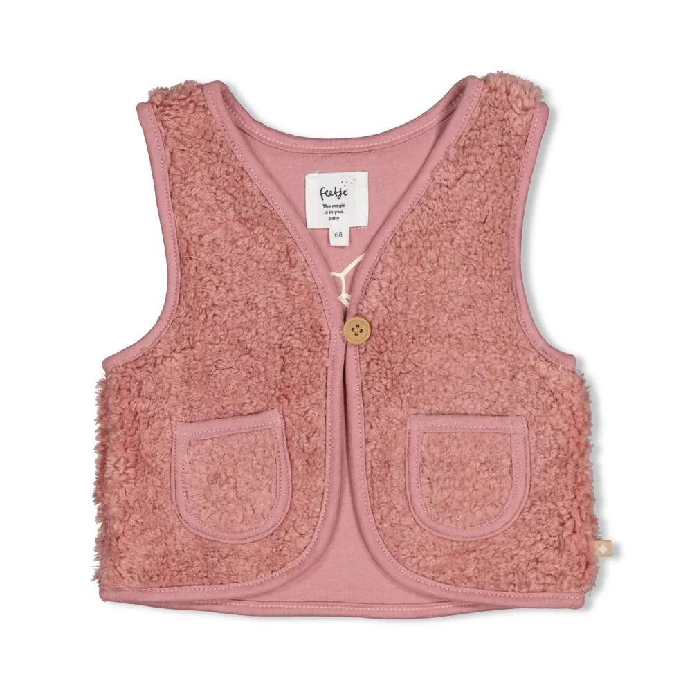 Feetje-Cardigan Teddy Mauve