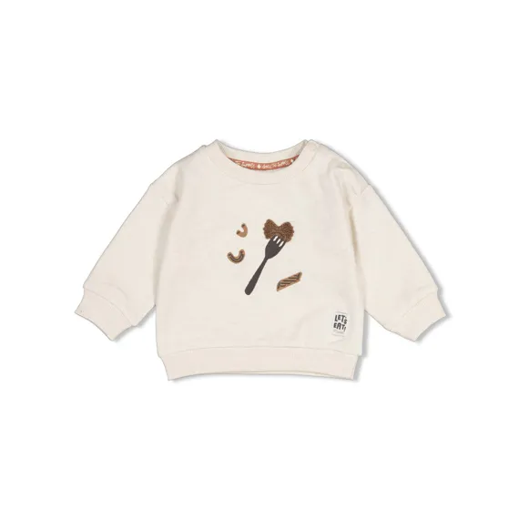 Feetje-Sweater Offwhite Melange Vork