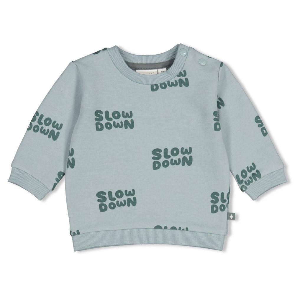 Feetje - Sweater Beep Beep Mintgroen/Groen