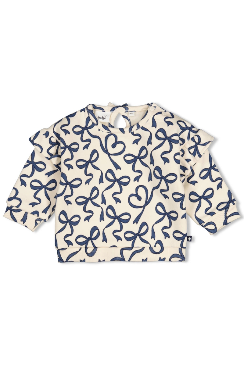 Feetje - sweater Winter Denims offwhite/Blauw