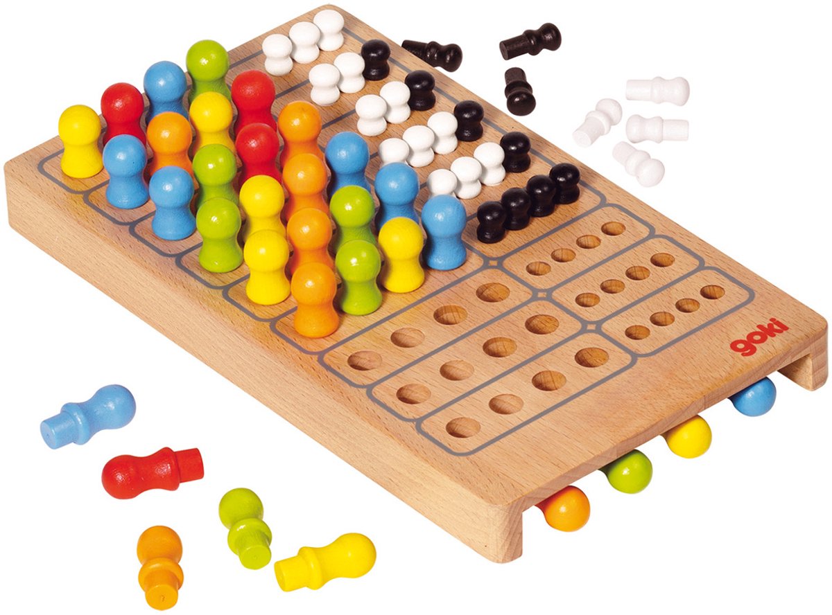 Goki - Bordspel - Master Logic - 21X12X2Cm - Hout - 7 Jaar