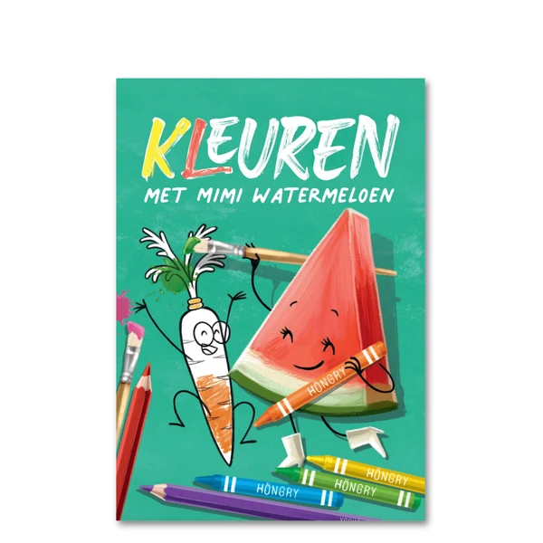 HÖNGRY - Kleurboek met mini Watermeloen