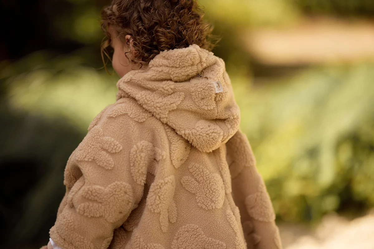 Jollein - Cosy Poncho Nijntje Jacquard Teddy - Biscuit