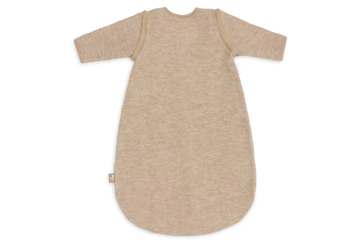 Jollein - Slaapzak met afritsbare mouw Rond 60cm Merino Wol Felted - Natural