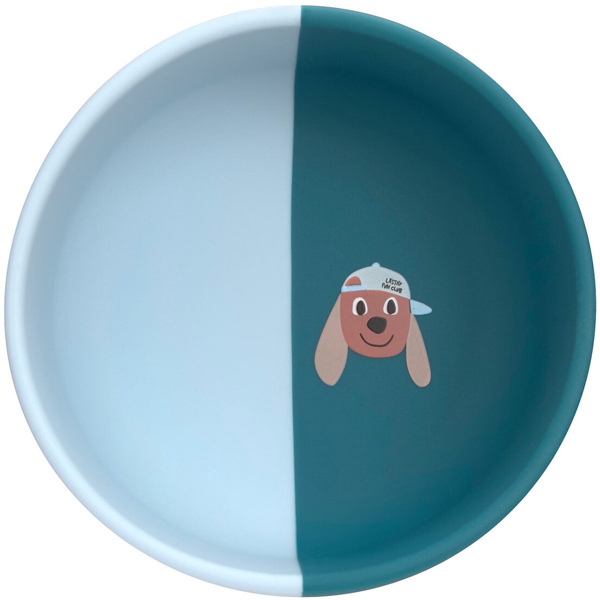 Lässig - Tiny Team Dog Kommetje - Siliconen - Blauw