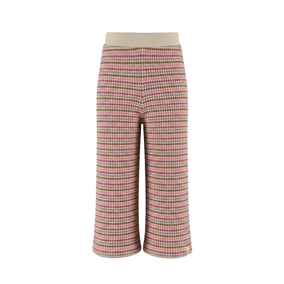 Your Wishes - Meisjes Wide Leg Broek Roze Off White