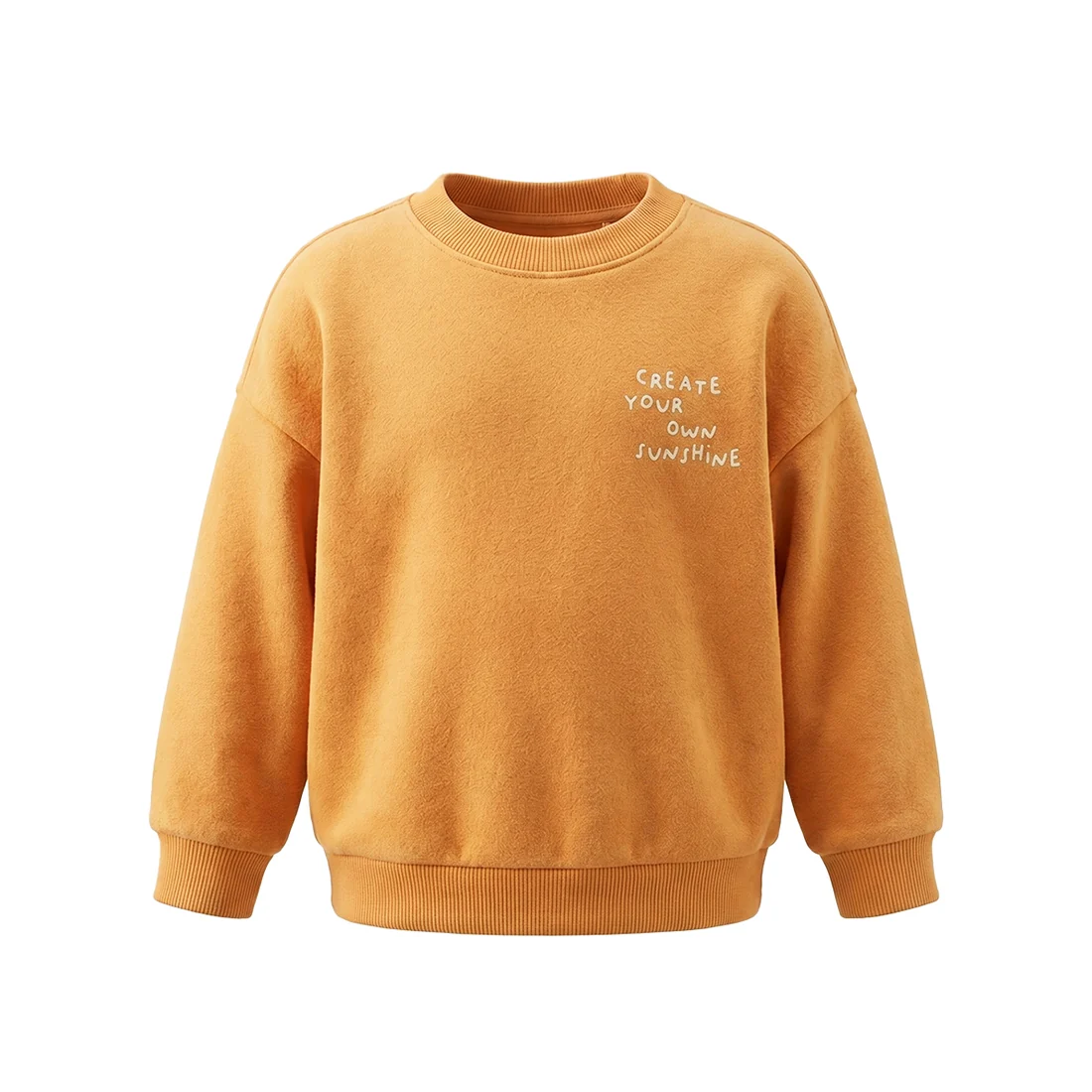 Your Wishes - Jongens Loose Fit Sweater Okergeel