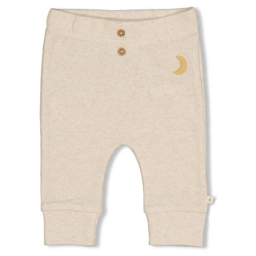 Feetje - Broek rib Over the Moon for You Offwhite Melange