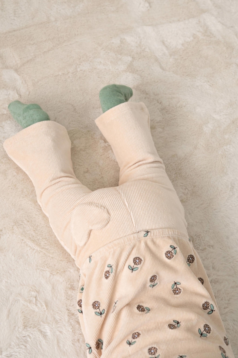 Feetje - Corduroy Flared Broek Lucky Bloombird Ecru