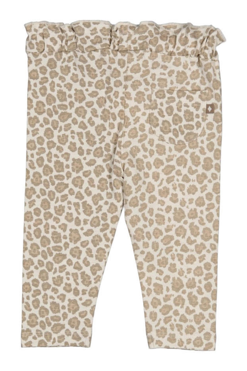 Feetje - Legging Dress to Impress met panterprint lichtbruin/offwhite