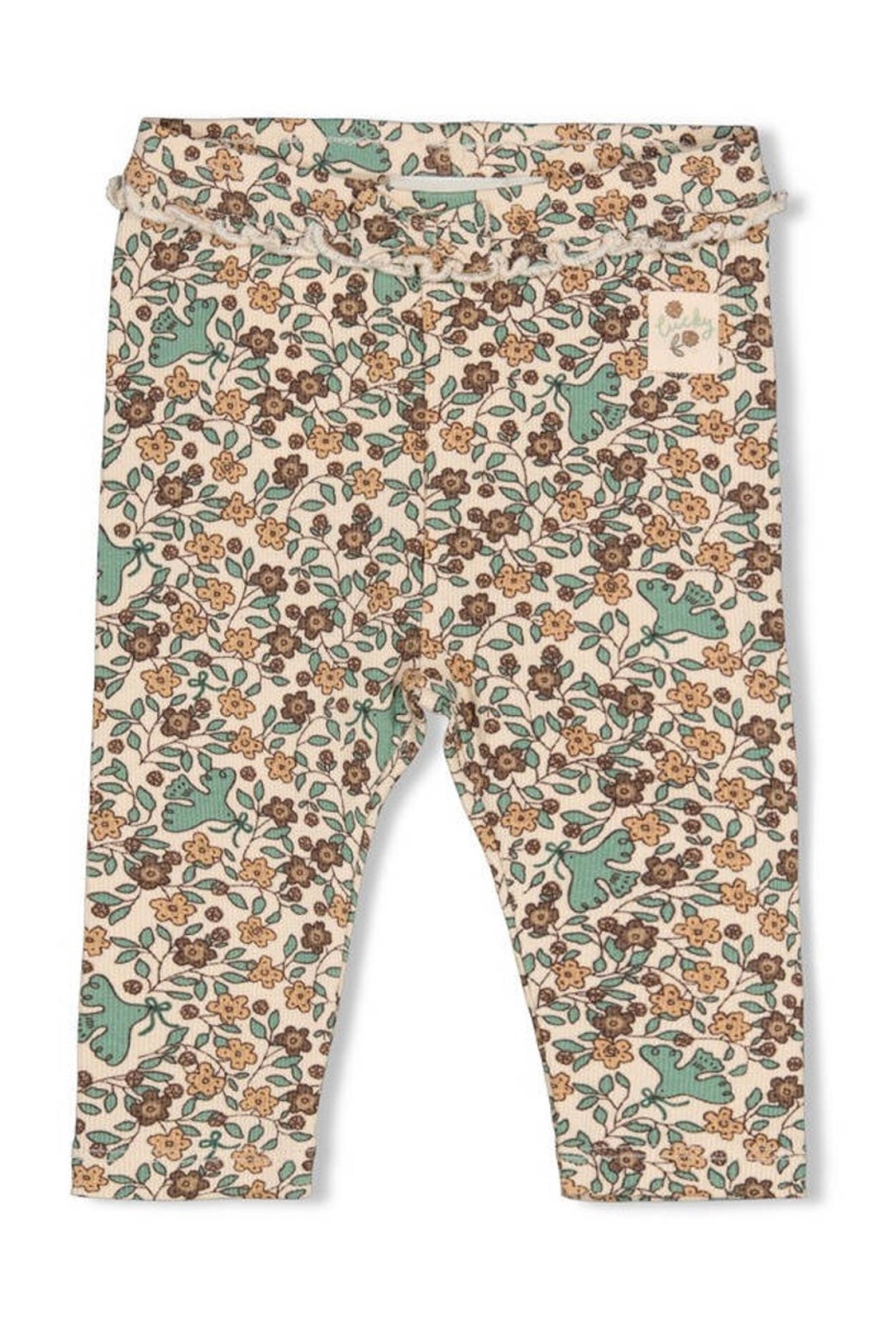 Feetje - Legging Lucky Bloombird - Beige/Groen/Bruin