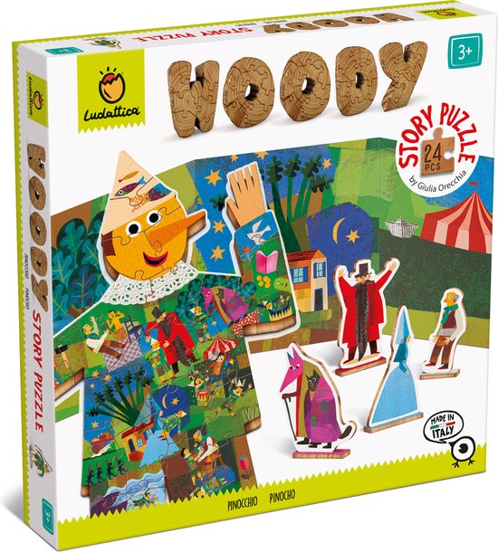 LUDATTICA - Houten Puzzel - Pinokkio