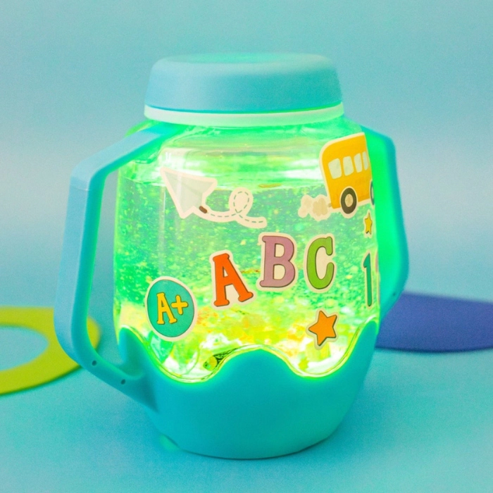 Glo Pals - DIY Jarset Blue ABC